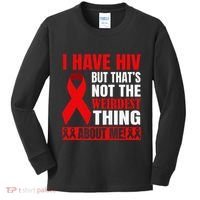 Hiv Awareness Red Ribbon World Aids Day Fighters Kids Long Sleeve Shirt thumb 0