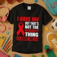 Hiv Awareness Red Ribbon World Aids Day Fighters Kids T-Shirt thumb 3