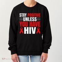Hiv Awareness Red Ribbon World Aids Day Fighters Women's Sweatshirt thumb 0