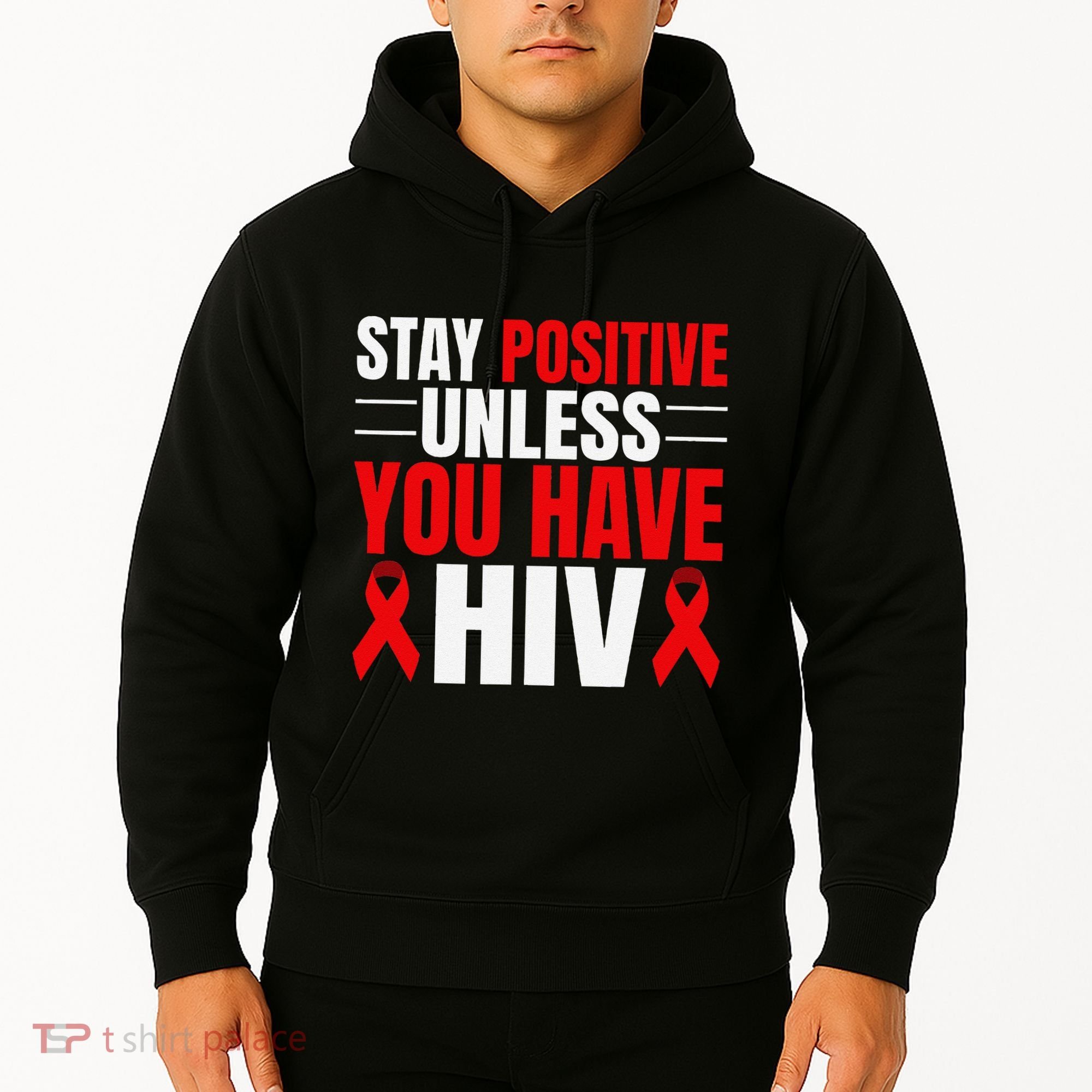 Hiv Awareness Red Ribbon World Aids Day Fighters Hoodie