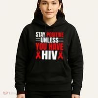 Hiv Awareness Red Ribbon World Aids Day Fighters Hoodie thumb 5