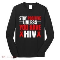 Hiv Awareness Red Ribbon World Aids Day Fighters Long Sleeve Shirt thumb 0