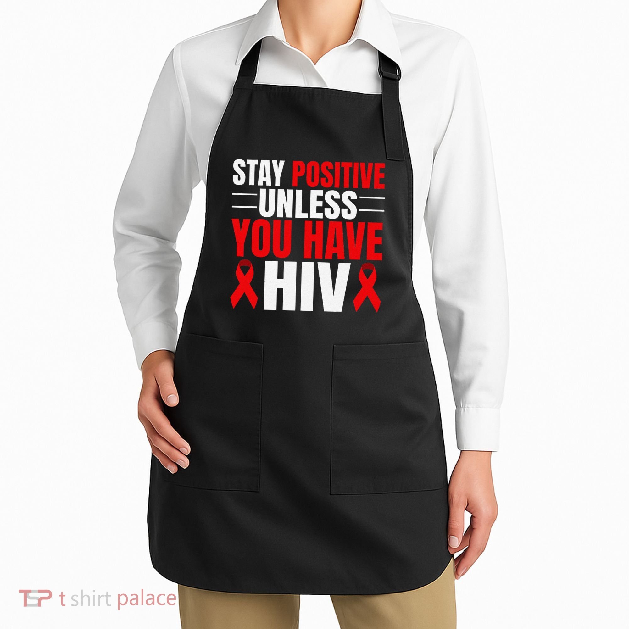 Hiv Awareness Red Ribbon World Aids Day Fighters Apron