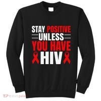 Hiv Awareness Red Ribbon World Aids Day Fighters Sweatshirt thumb 0