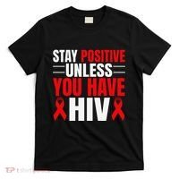Hiv Awareness Red Ribbon World Aids Day Fighters T-Shirt thumb 0