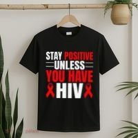Hiv Awareness Red Ribbon World Aids Day Fighters T-Shirt thumb 2