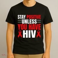 Hiv Awareness Red Ribbon World Aids Day Fighters T-Shirt thumb 3