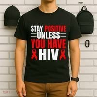 Hiv Awareness Red Ribbon World Aids Day Fighters T-Shirt thumb 6
