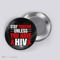 Hiv Awareness Red Ribbon World Aids Day Fighters Button thumb 0