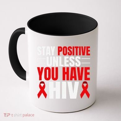 Hiv Awareness Red Ribbon World Aids Day Fighters Coffee Mug