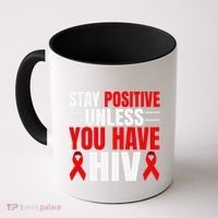 Hiv Awareness Red Ribbon World Aids Day Fighters Coffee Mug thumb 0