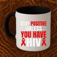 Hiv Awareness Red Ribbon World Aids Day Fighters Coffee Mug thumb 2