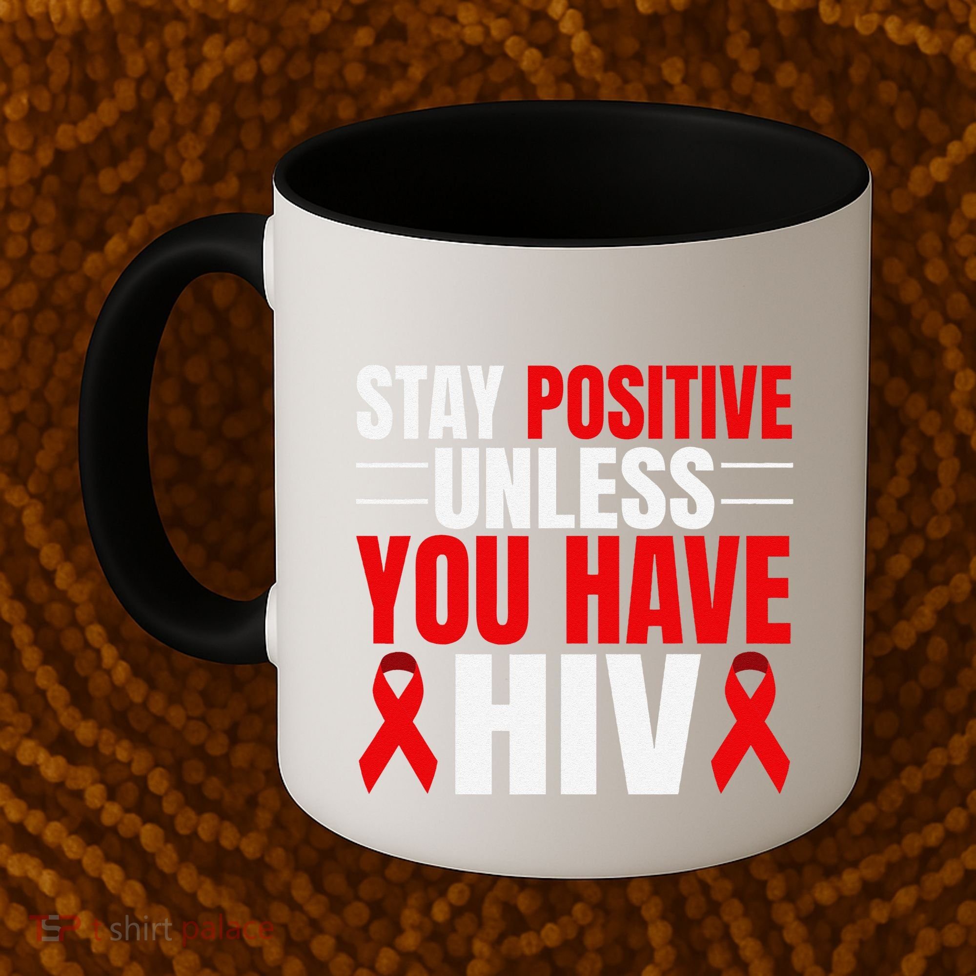 Hiv Awareness Red Ribbon World Aids Day Fighters Coffee Mug