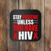 Hiv Awareness Red Ribbon World Aids Day Fighters Coaster thumb 0
