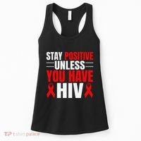 Hiv Awareness Red Ribbon World Aids Day Fighters Women's Tank Top thumb 0