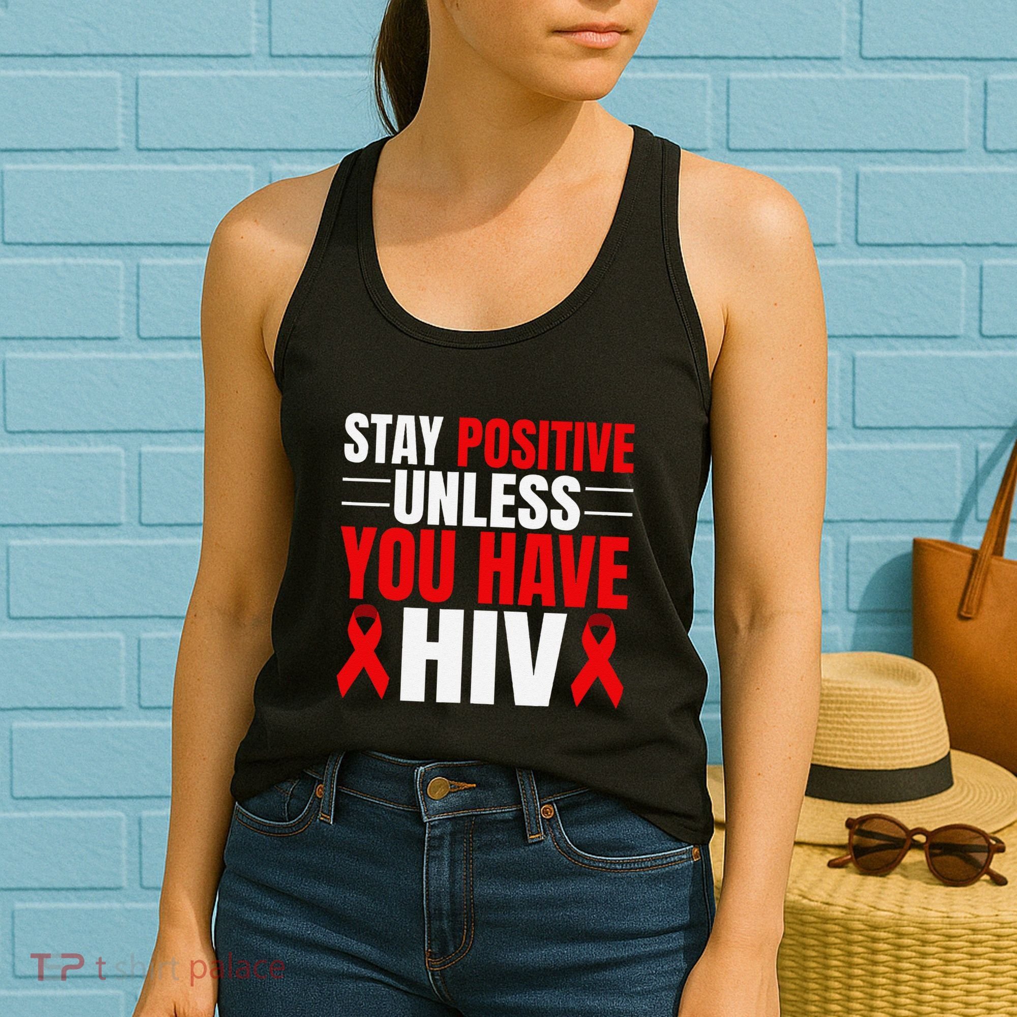 Hiv Awareness Red Ribbon World Aids Day Fighters Women's Tank Top