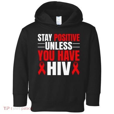 Hiv Awareness Red Ribbon World Aids Day Fighters Toddler Hoodie