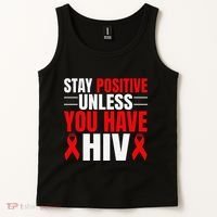 Hiv Awareness Red Ribbon World Aids Day Fighters Tank Top thumb 2
