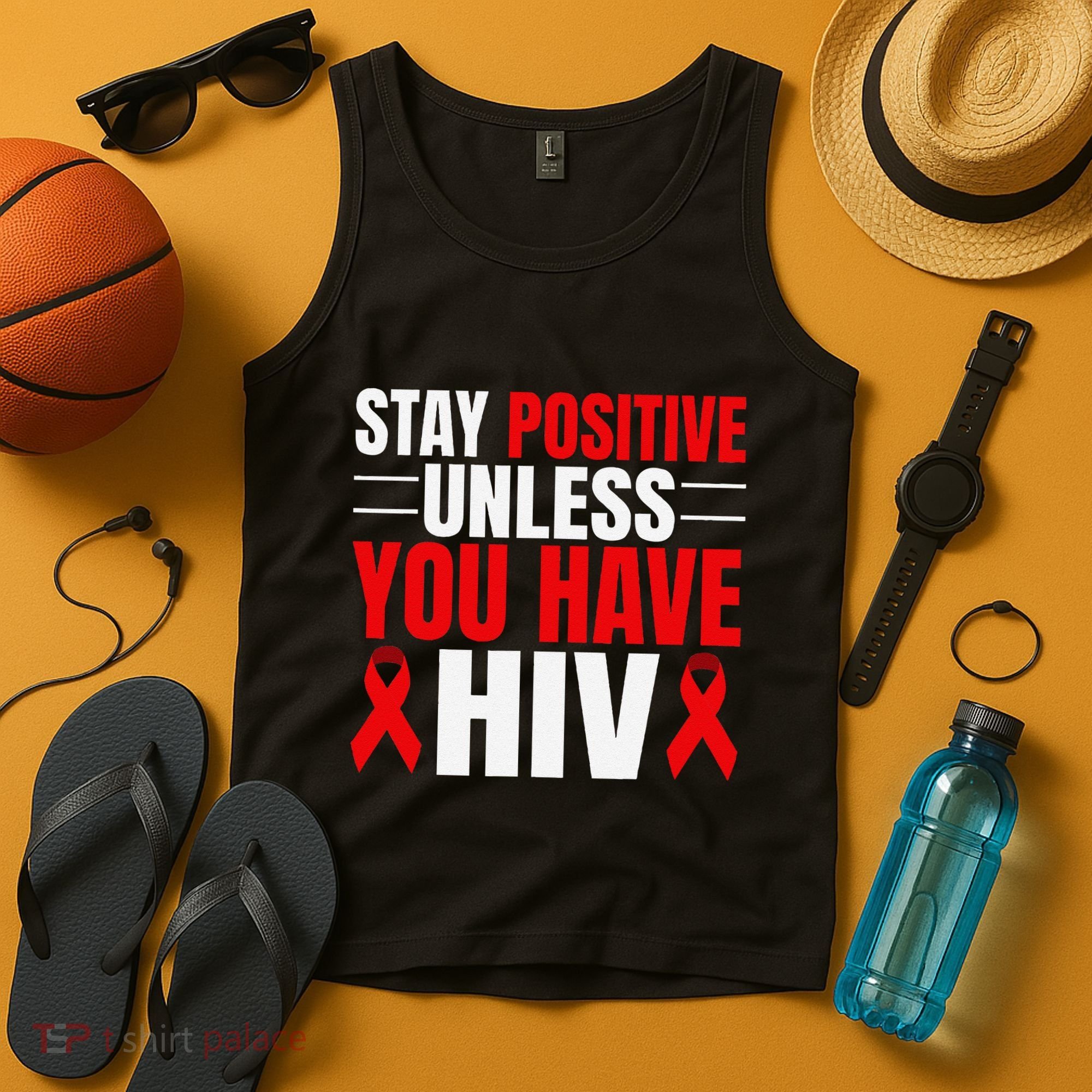 Hiv Awareness Red Ribbon World Aids Day Fighters Tank Top