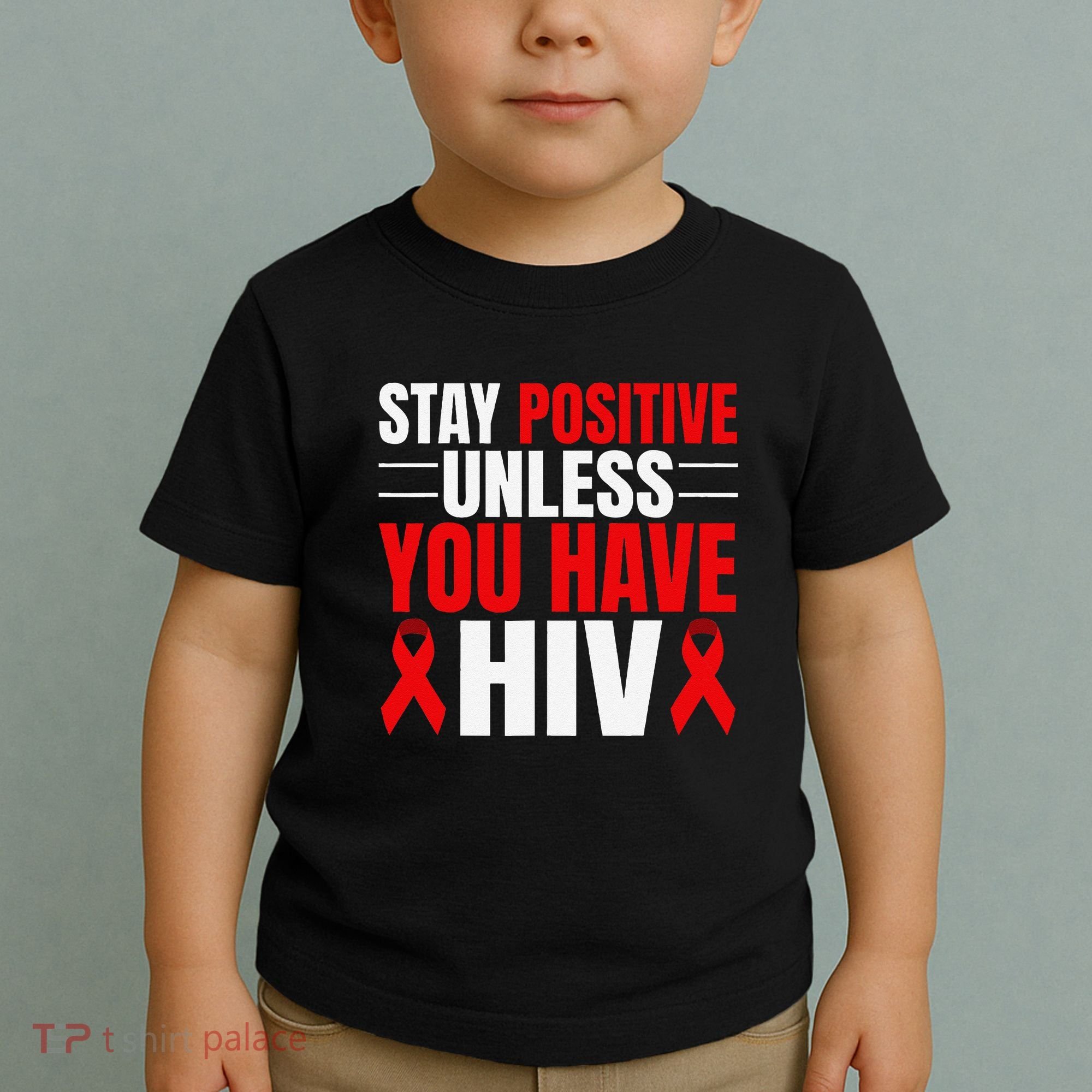 Hiv Awareness Red Ribbon World Aids Day Fighters Toddler T-Shirt