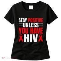 Hiv Awareness Red Ribbon World Aids Day Fighters Women's T-Shirt thumb 0