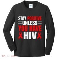 Hiv Awareness Red Ribbon World Aids Day Fighters Kids Long Sleeve Shirt thumb 0