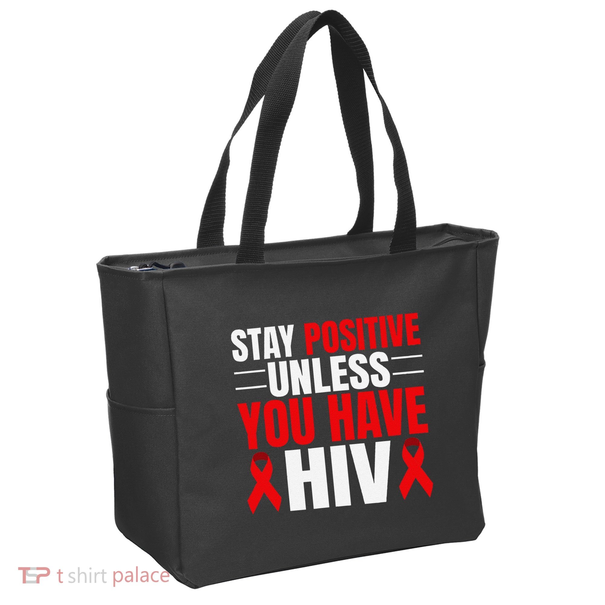 Hiv Awareness Red Ribbon World Aids Day Fighters Tote Bag
