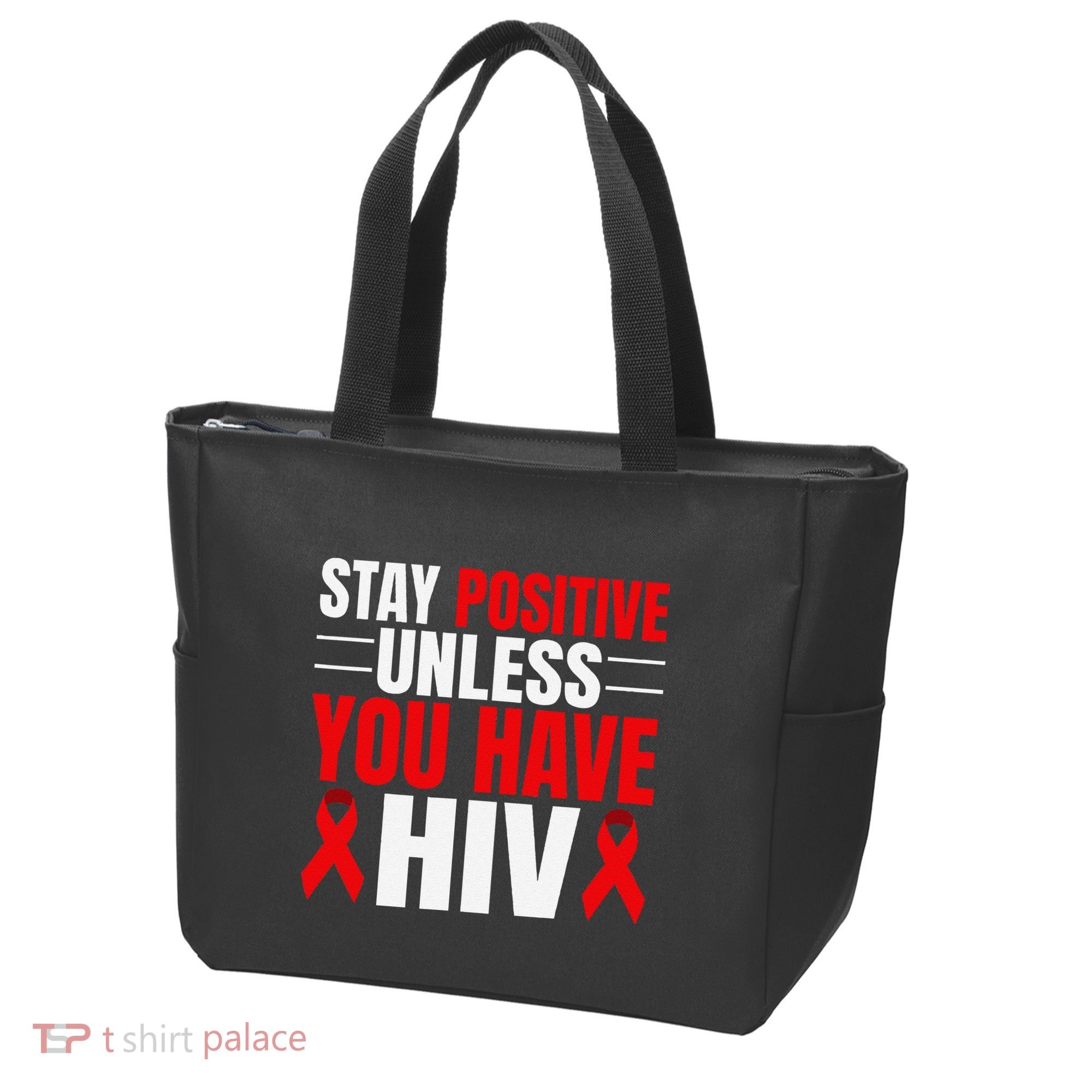 Hiv Awareness Red Ribbon World Aids Day Fighters Tote Bag