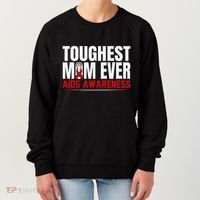 Hiv Awareness Red Ribbon World Aids Day Fighters Women's Sweatshirt thumb 0