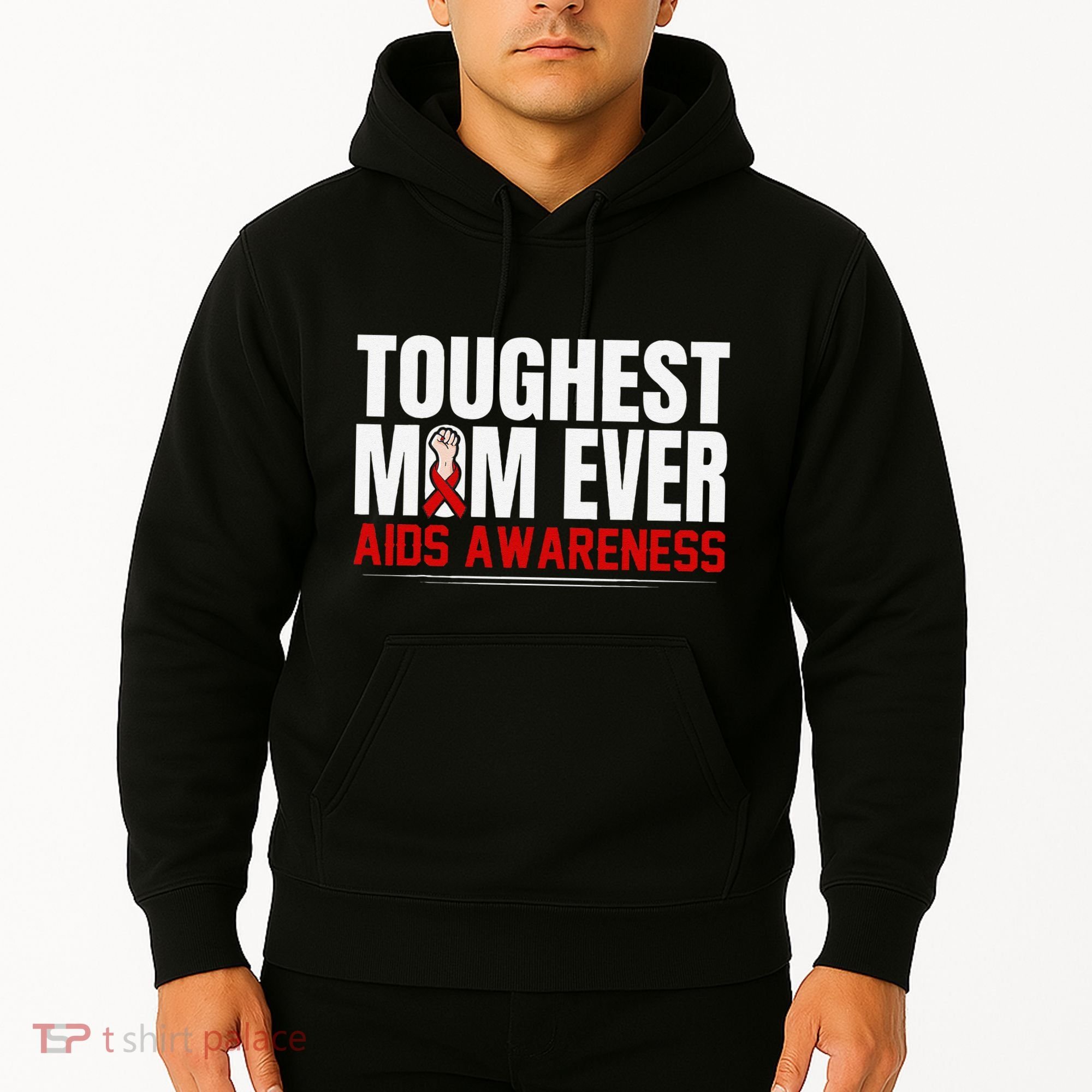 Hiv Awareness Red Ribbon World Aids Day Fighters Hoodie