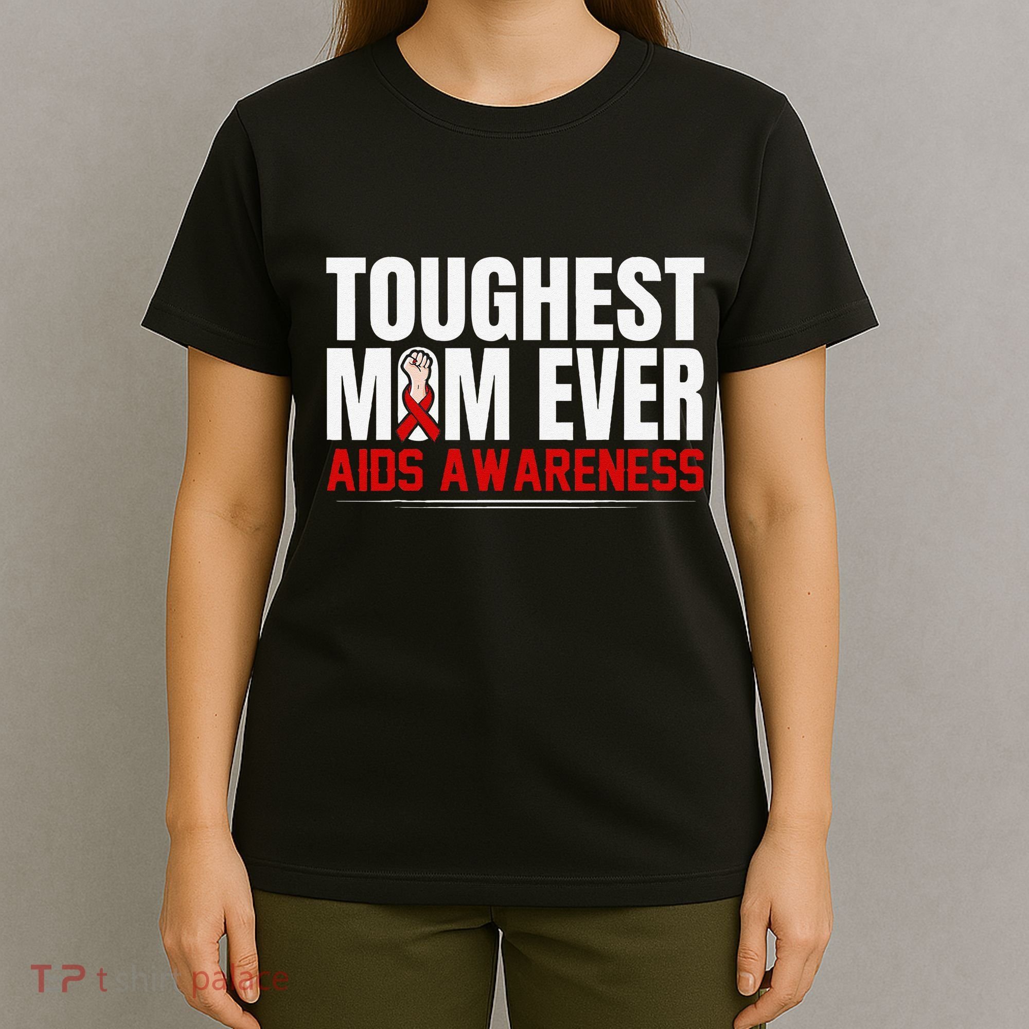 Hiv Awareness Red Ribbon World Aids Day Fighters T-Shirt