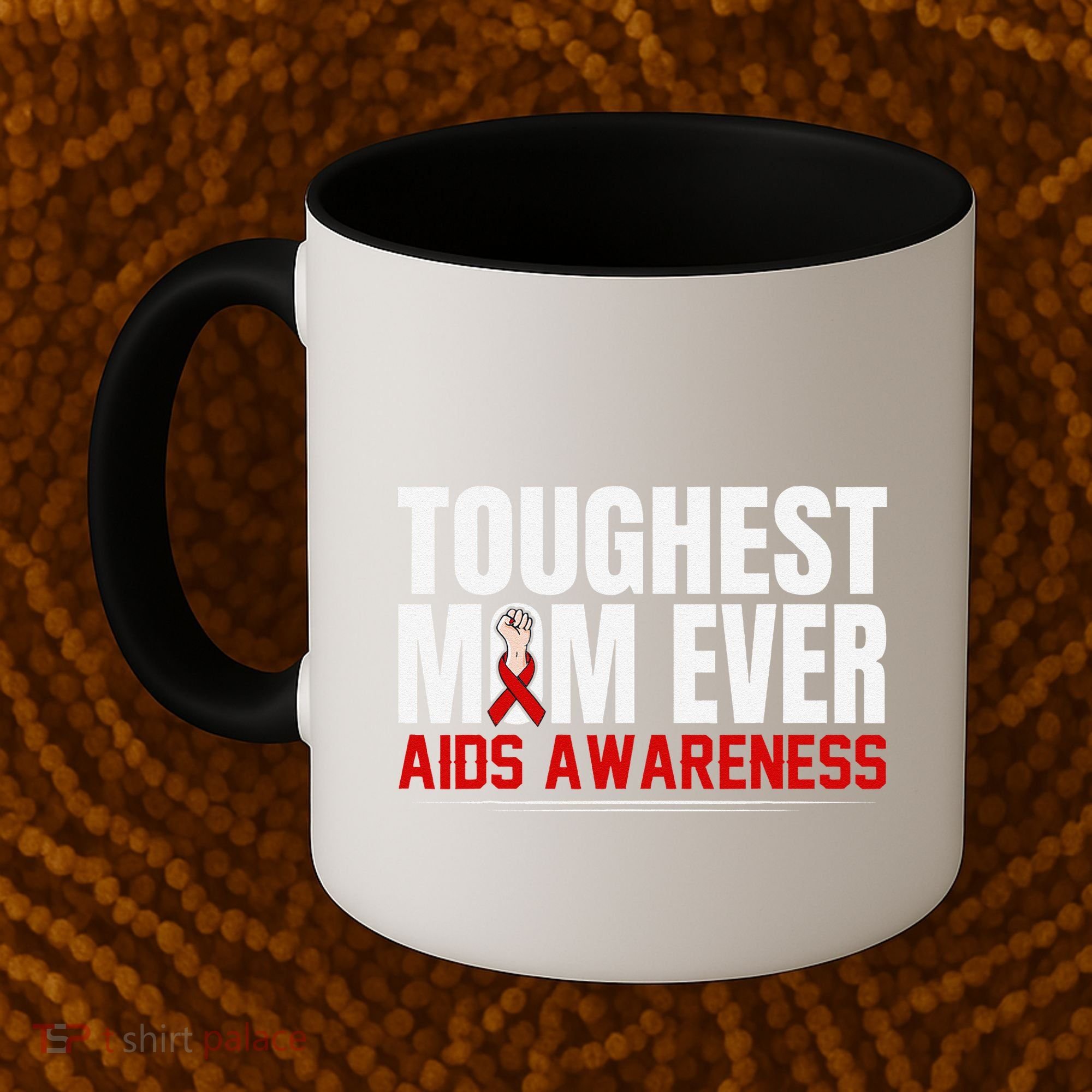 Hiv Awareness Red Ribbon World Aids Day Fighters Coffee Mug