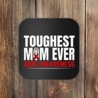 Hiv Awareness Red Ribbon World Aids Day Fighters Coaster thumb 0