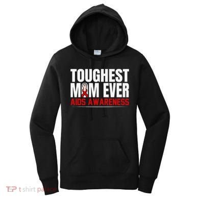 Hiv Awareness Red Ribbon World Aids Day Fighters Women's Hoodie