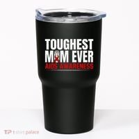Hiv Awareness Red Ribbon World Aids Day Fighters Tumbler thumb 0