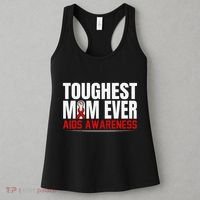Hiv Awareness Red Ribbon World Aids Day Fighters Women's Tank Top thumb 3