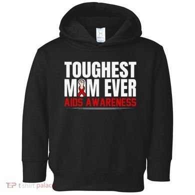 Hiv Awareness Red Ribbon World Aids Day Fighters Toddler Hoodie