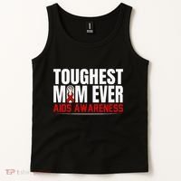 Hiv Awareness Red Ribbon World Aids Day Fighters Tank Top thumb 2