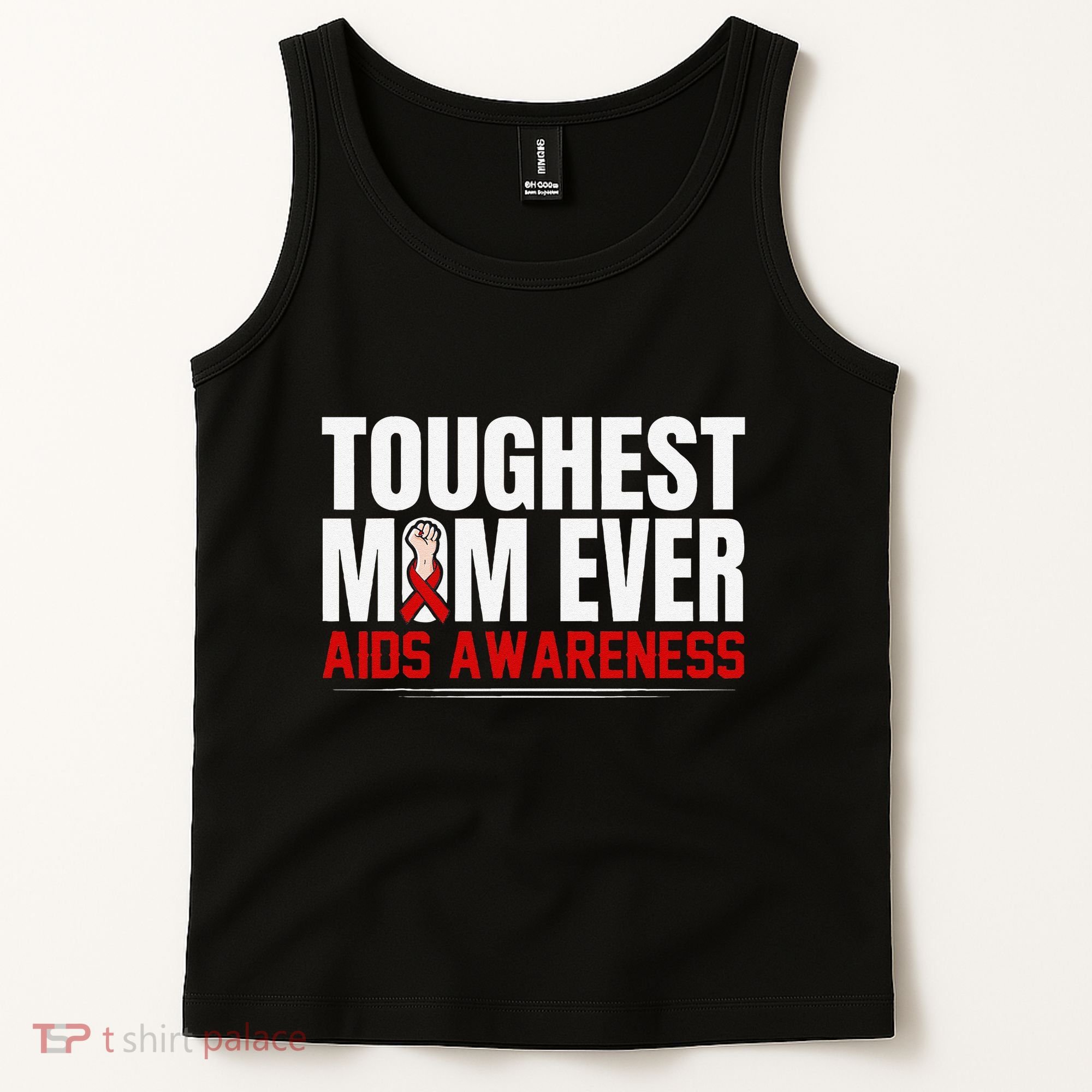 Hiv Awareness Red Ribbon World Aids Day Fighters Tank Top