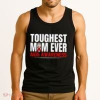 Hiv Awareness Red Ribbon World Aids Day Fighters Tank Top thumb 3