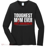Hiv Awareness Red Ribbon World Aids Day Fighters Women's Long Sleeve Shirt thumb 0