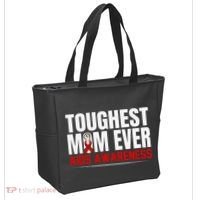 Hiv Awareness Red Ribbon World Aids Day Fighters Tote Bag thumb 2