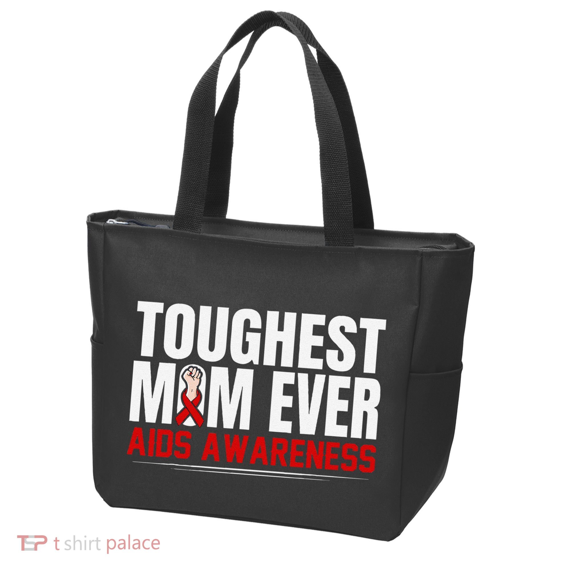 Hiv Awareness Red Ribbon World Aids Day Fighters Tote Bag