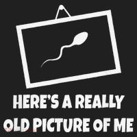 Here's A Really Old Picture Of Me Funny Sperm Gag Gift Hat thumb 2