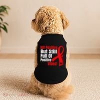 Hiv Awareness Red Ribbon World Aids Day Fighters Doggie Tank thumb 2