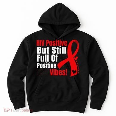 Hiv Awareness Red Ribbon World Aids Day Fighters Hoodie