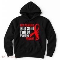 Hiv Awareness Red Ribbon World Aids Day Fighters Hoodie thumb 0