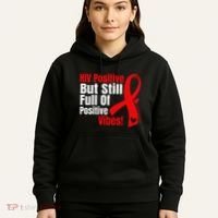 Hiv Awareness Red Ribbon World Aids Day Fighters Hoodie thumb 5