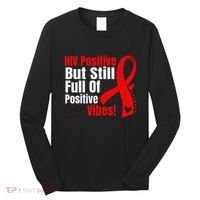 Hiv Awareness Red Ribbon World Aids Day Fighters Long Sleeve Shirt thumb 0