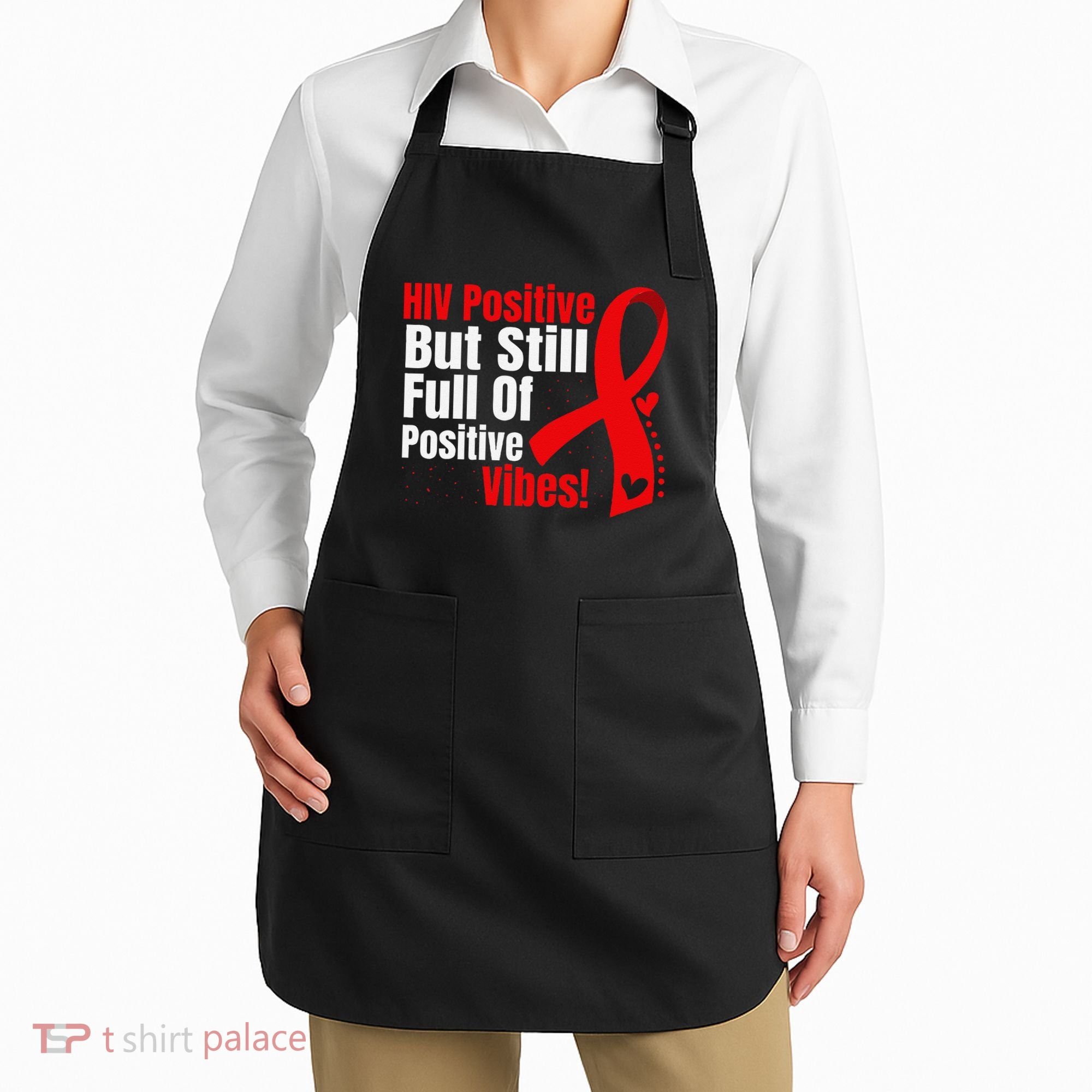 Hiv Awareness Red Ribbon World Aids Day Fighters Apron